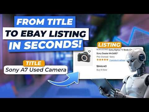 This eBay Listing AI Tool Turns a Product Title Into a Product Ready to Sales in Under 1 Minute