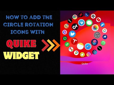 How to Create Circle Rotation Icons with Quike Widget