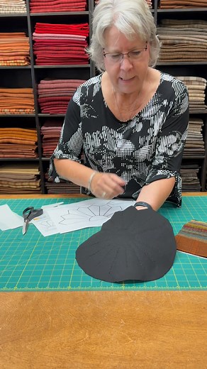 Annette shares tips and tweaks she made to the Dresden Plate Mat pattern (which is by All About Ewe). This is such a wonderful design! We have kits available on our website. | The Woolen Needle