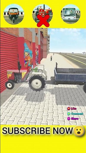 Who Will Win? Auto Vs Tractor Vs Bus Vs Cutom Garage Ep2 #shorts #games #indiantheftauto