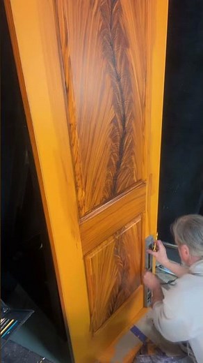 Wood Graining Technique:Faux Crotch Flame Mahogany | Mastering Imitation Wood Grain