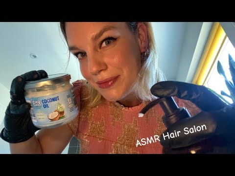 [ASMR] Fast & Aggressive Hair Salon 💆‍♀️ Detangling, Brushing, Scalp Massage And Hair Wash (Gloves)