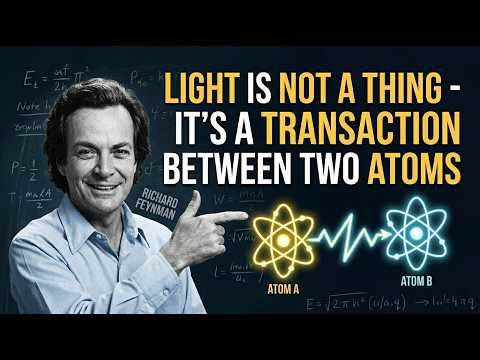 “Feynman: Light is Not a Thing — It is a Transaction Between Two Atoms"
