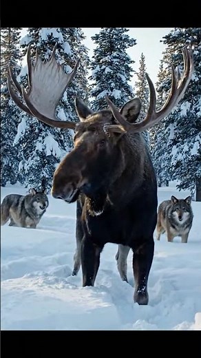 WOLF PACK VS MOOSE 🐺 BRUTAL ATTACK ENDS IN A SHOCKING STANDOFF 🤯