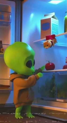 Baby Alien's Sneaky Fridge Tomato