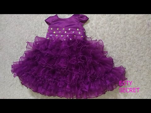 HOW TO MAKE FRILL FROCK FOR GIRLS/ RUFFLE DRESS