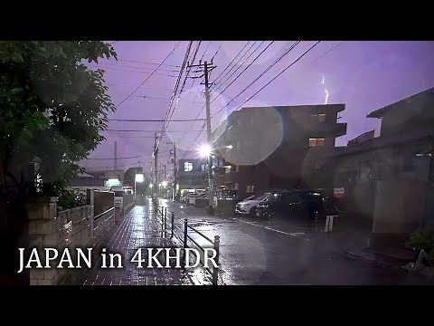 Rainy backstreets of Japan at night 5