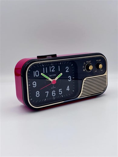 Vintage 1980s Red Rhythm Alarm Clock in Excellent Condition. Japanese Space Age Red Alarm Clock. - Etsy