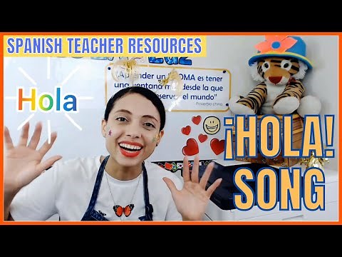 Spanish ¡HOLA! Song for kids👋
