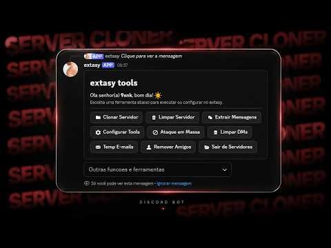 Criei um Bot que Clona Servidores do Discord
