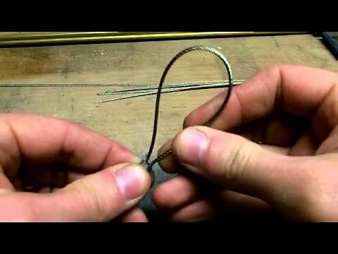how to make a locking cable-snare for trapping