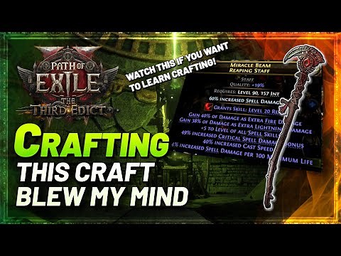 PoE 2 0.3 - Crafting a Budget Blood Mage Reap Staff