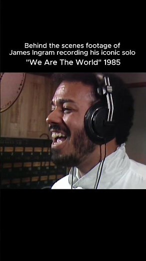 James Ingram recording a take of his solo