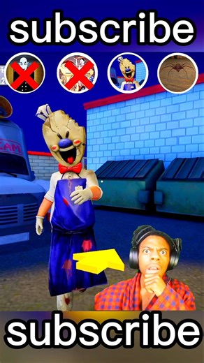 "Rod ice Cream man 🥶Vs Granny spider Power full 🔥 horror #viral #shorts