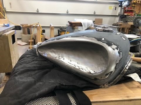 How to dish out a motorcycle tank