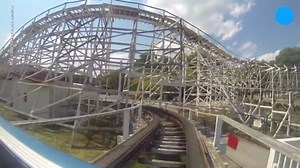 Feel every dip on this 'wild' wooden coaster