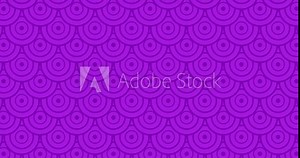 Abstract flat Circular mandala outline and circular shape animated seamless pattern background moving in a single direction. Purple color minimalistic pattern motion graphics background.