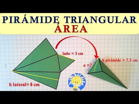 🔺 ÁREA PIRÁMIDE TRIANGULAR | Área Lateral, Área de la Base y Área Total PIRÁMIDE | Juliana la Profe
