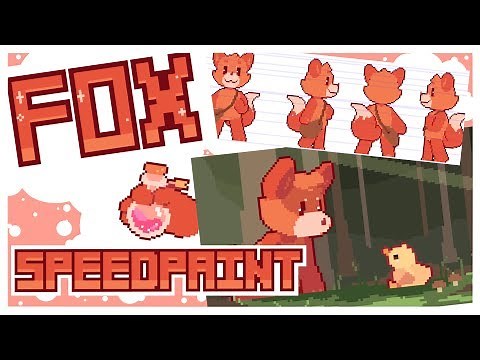 Fox Sprite Sheet [Pixel Art Speedpaint]