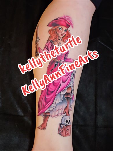 We want the redhead! Lines and black were healed by the time we got to color #disney #pirates #red #bakersfield #treasure