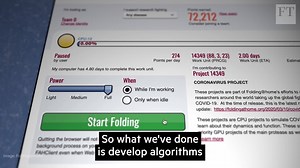 66K views · 417 reactions | Folding@home is the world's largest networked supercomputer. In this video, its director Dr Greg Bowman explains how the power of the PC is being used to run protein simulations and search for a Covid-19 vaccine. | Financial Times | Facebook