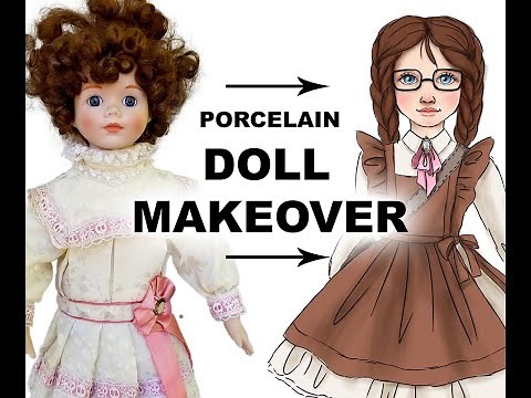 PORCELAIN DOLL REPAINT PROJECT - PART TWO / Removing the original face and pepping it for a repaint