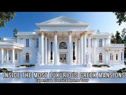 Inside the Most Luxurious Greek Mansions: Expensive Classical Home Tour