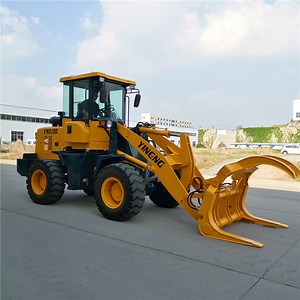 [Hot Item] Hot Sale Mini Front End Loader with Log Grapple Wheel Loader Log Fork Work Tool for Loader