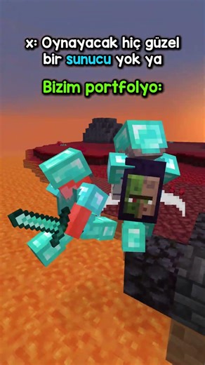 Portfolyonun güzelliğine bak be #craftluna #minecraft #minecrafttr