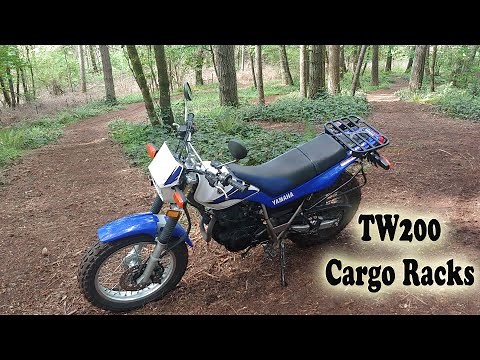 Yamaha TW200 Cargo Rack and Soft Luggage Side Support - Features and Install