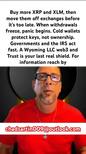 “Last Exit Before the Freeze: Load XRP & XLM, Get Off Exchanges Now” #xrp