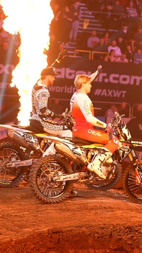 Dirt Store Triumph Racing on Instagram: "Can’t beat the @arenacrossworldtour vibes 😮‍💨🔥 @motox.media capturing all the action from a memorable RD1 💯 Thank you to our partners and sponsors! 👇🏼 @triumphuk @officialtriumphracing @dirtstoreuk @nick_dirtstore @dewalttoolsuk @akrapovic @rfx_racing @bellhelmets @onealracing @thekettlekids @pgvmltd @impactbodywork @mucoff @guts_racing_inc @raptortitanium @reginachainoficial_cr @dunlopmoto @goprouk @ktechsuspension @smpro_wheels @motul_uk @odmservi