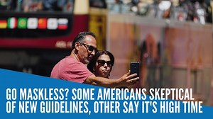 Some Americans reacted warily on Friday to new federal guidance allowing people to go without masks in most places, suggesting that many do not feel safe enough yet from COVID-19 to lose their face coverings. Gavino Garay reports. | INQUIRER.net