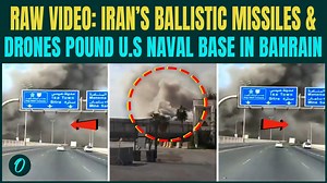 Iran bombs US naval base in Bahrain | Shahed drone pounds US Navy 5th Fleet HQs - chilling video
