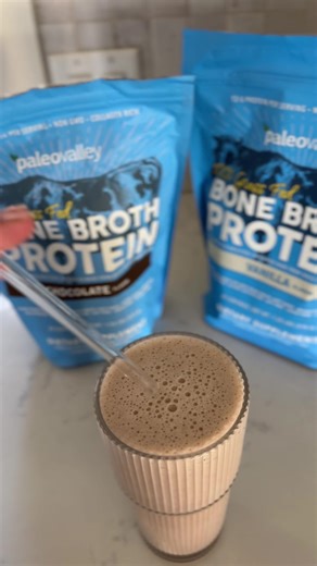 12K views · 42 reactions | Okay, tell the truth… 樂 Have you ever had a protein powder that actually tastes like a treat? This is Paleovalley’s Grass Fed Bone Broth Protein — collagen rich, clean, and simple. It dissolves right into smoothies, coffee, or even oatmeal — no chalky texture, no clumps, just creamy goodness. Right now, it’s 50% OFF — so grab yours while this deal lasts! | Paleovalley | Facebook