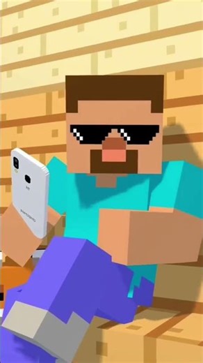 Minecraft But Blocks Under You Rise Up Every 60 seconds #minecraft #shorts #funny‎