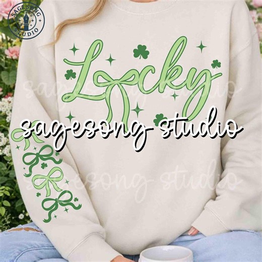 Lucky Coquette Bow Patrick Svg, Girl St. Patrick's Day, Not Lucky Simply Blessed Svg, Bow Shamrock Svg, Feeling Lucky Svg, Irish Shamrock - Etsy