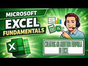 How to Add Numbers in Excel (Beginner Tutorial) | Microsoft Excel Fundamentals
