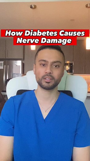 How diabetes causes permanent nerve damage within the legs and feet. #diabetes #diabetesawareness #podiatrist #doctors #neuropathy | The Good Foot Doctor