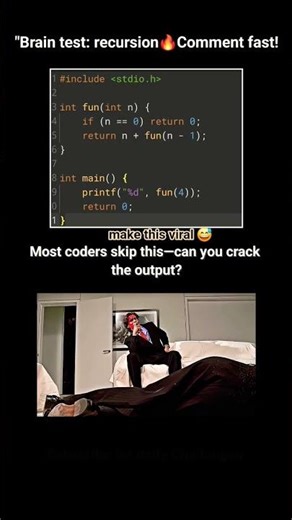 Predict the output of recursion Of code #programming #dsa #java