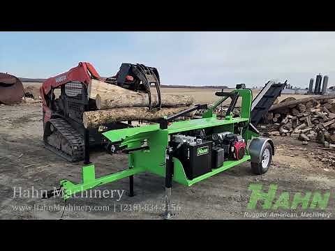 Hahn 250/B Firewood Processor 6-Way Wedge Testing
