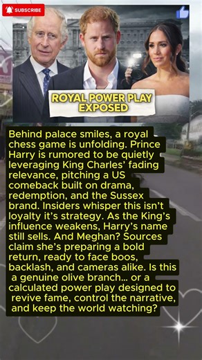 Prince Harry’s Bold Royal Strategy As Meghan Plans A Controversial Return #RoyalDrama #Sussex
