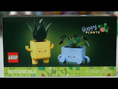 LEGO Botanicals 10349 Happy Plants Speed Build