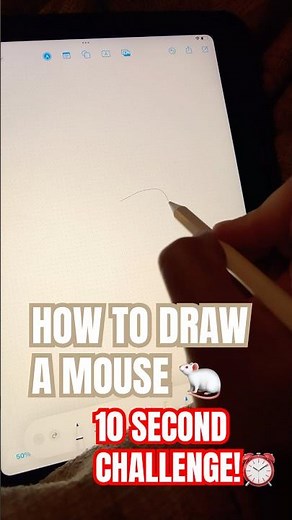 How to Draw a Mouse in Less Than 10 Seconds 🐭✏️