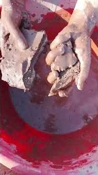 Amazing Water sounds Mud Crumbling ASMR 💗🫶🫰 #satisfying #crunchycrumbles