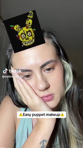 Easy Puppet Makeup Tutorial for Fnaf Cosplay