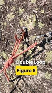 Double-loop figure 8 - super EASY! #knots #climbingknots #climbingtips #figureeight