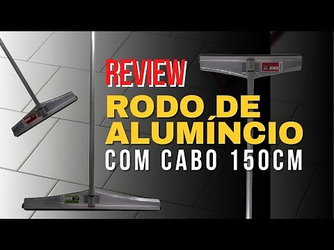 REVIEW RODO DE ALUMÍNIO COM CABO DUAS PARTES com TOTAL de 150cm | Rodos 30cm, 40cm, 60cm, 80cm e 1m