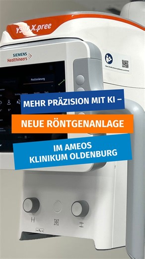 AMEOS im Norden on Instagram: "Mehr Präzision, weniger Strahlung – AMEOS Klinikum Oldenburg setzt auf KI in der Radiologie ✨ Mit der neuesten Röntgenanlage von Siemens, ausgestattet mit künstlicher Intelligenz, installiert das AMEOS Klinikum Oldenburg die modernste Röntgenanlage im Kreis Ostholstein! Höchste Präzision, schnellere Untersuchungen und minimalste Strahlenbelastung – so profitieren sowohl unsere Patientinnen und Patienten als auch unser medizinisches Team 🩻💙 Die neue Technologie so