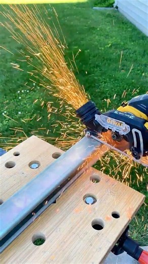 Cordless DeWalt vs Steel Bracket - How Well Does the Shroud Work?